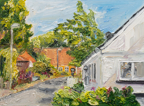 Vindeballe gade / Ærø de Ute Meyer, Pintura a la venta en Singulart