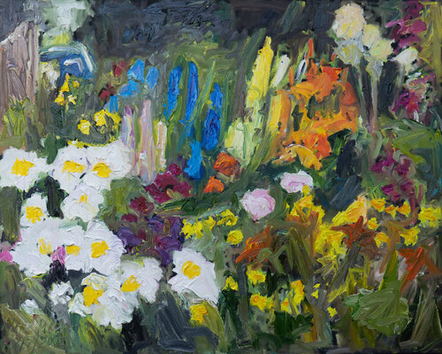 Garten im Sommer II von Ute Meyer, Malerei kaufen auf Singulart