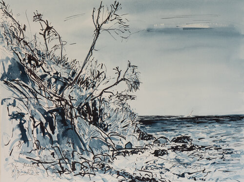 Ostsee/ Oldemark/ Ærø par Ute Meyer, Dessin en vente sur Singulart