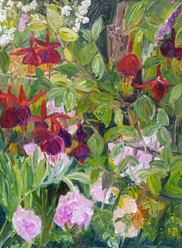 Fuchsien by Ute Meyer, Painting for Sale on Singulart