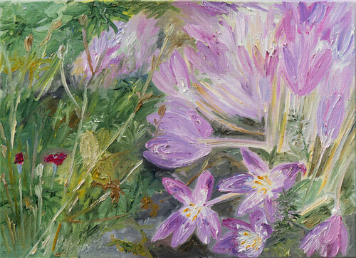 Herbstzeitlose by Ute Meyer, Painting for Sale on Singulart