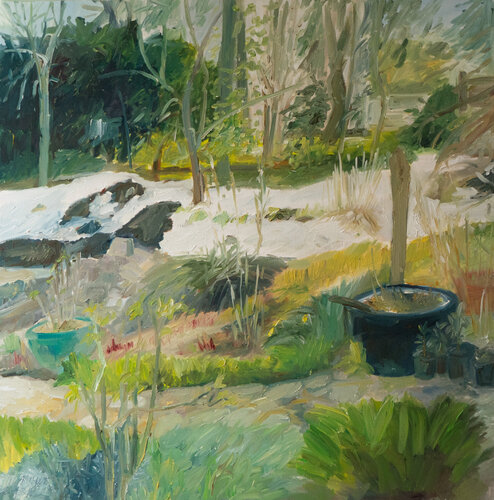 Frühlingsschnee II de Ute Meyer, Pintura a la venta en Singulart