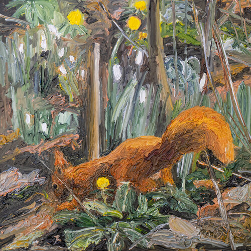 Eichhörnchen I by Ute Meyer, Painting for Sale on Singulart