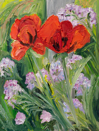Mohnblüten di Ute Meyer, Pittura in vendita su Singulart