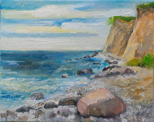 Der große Stein / Ærø / Sct. Albert by Ute Meyer, Painting for Sale on Singulart