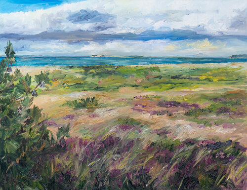 Strand bei Kanhave/ Samsø von Ute Meyer, Malerei kaufen auf Singulart