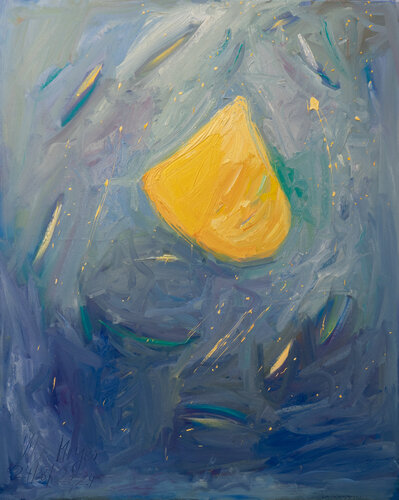 Flying yellow von Ute Meyer, Malerei kaufen auf Singulart