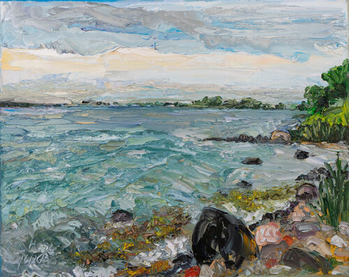 Borgnæs / Ærø / Ostsee di Ute Meyer, Pittura in vendita su Singulart