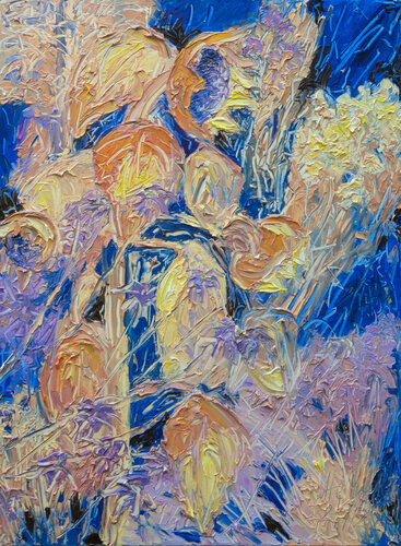 Reife Sonnenblume di Ute Meyer, Pittura in vendita su Singulart