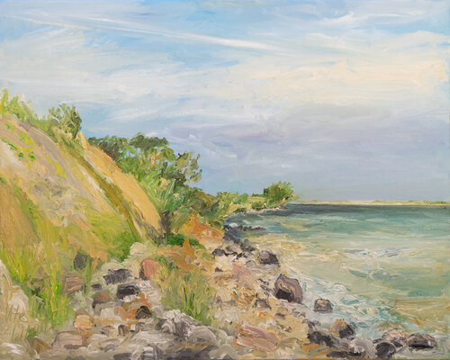 Septembertag  / Blakstensodde / Ærø / Ostsee di Ute Meyer, Pittura in vendita su Singulart