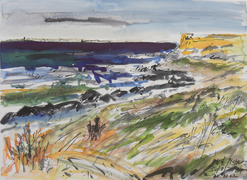 Windiger Abend / Urehoved / Ærø di Ute Meyer, Pittura in vendita su Singulart