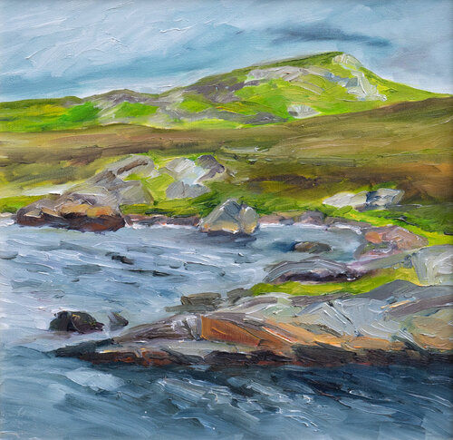 Cure water/ Shetland di Ute Meyer, Pittura in vendita su Singulart