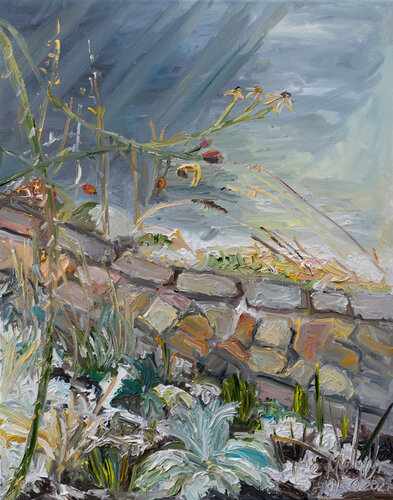 Am Teich im Januar I by Ute Meyer, Painting for Sale on Singulart