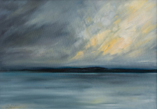 Abendstimmung / Holnis di Ute Meyer, Pittura in vendita su Singulart