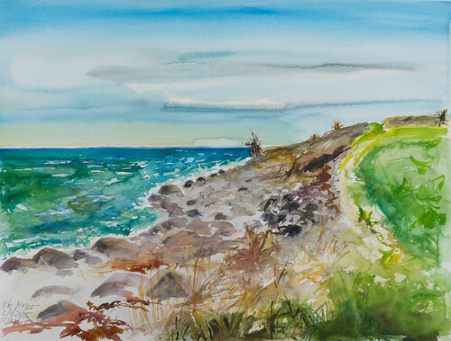 Windiger Nachmittag / Sct.Albert / Ærø di Ute Meyer, Pittura in vendita su Singulart