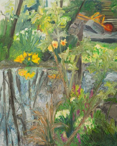 Frühling im Garten von Ute Meyer, Malerei kaufen auf Singulart