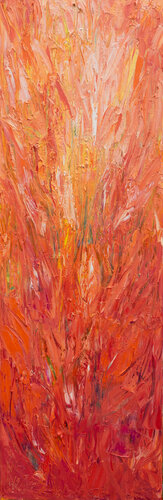Sanftes Orange mit leuchtendem Rot di Ute Meyer, Pittura in vendita su Singulart