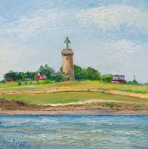 Skjoldnæs Fyr / Ærø von Ute Meyer, Malerei kaufen auf Singulart