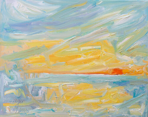 Travelling into the unknown van Ute Meyer, Schilderij te koop op Singulart
