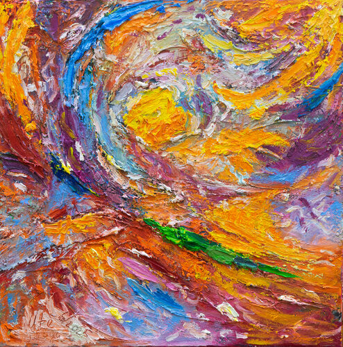 Rising green di Ute Meyer, Pittura in vendita su Singulart