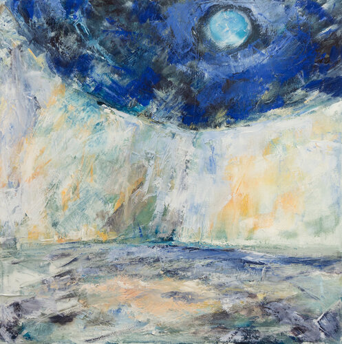 Blaue Sonne I von Ute Meyer, Malerei kaufen auf Singulart