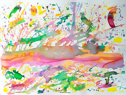 Flowing 14 by Ute Meyer, 회화 for Sale on Singulart