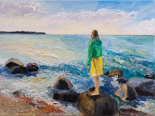 Zeit der Sehnsucht van Ute Meyer, Schilderij te koop op Singulart