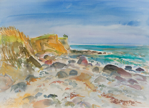 Nachmittag am Meer/ Oldemark / Ærø van Ute Meyer, Schilderij te koop op Singulart