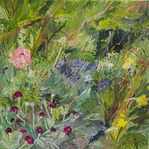 Stockrose van Ute Meyer, Schilderij te koop op Singulart