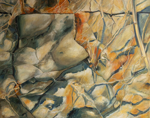 Am Strand / Wurzeln di Ute Meyer, Pittura in vendita su Singulart