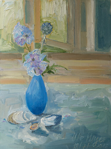 Die Vase meiner Mutter by Ute Meyer, Painting for Sale on Singulart