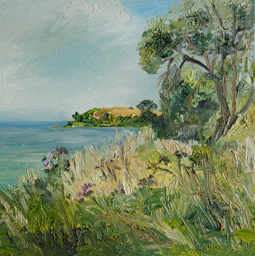 Strand bei Besser/ Samsø / DK di Ute Meyer, Pittura in vendita su Singulart