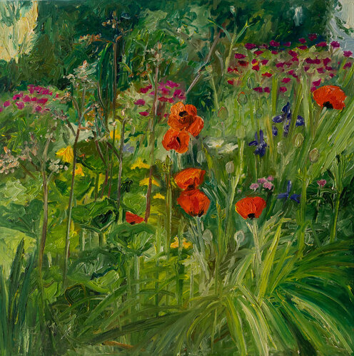 Mohn und Schwertlilien de Ute Meyer, Pintura a la venta en Singulart