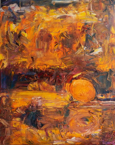 Orange di Ute Meyer, Pittura in vendita su Singulart