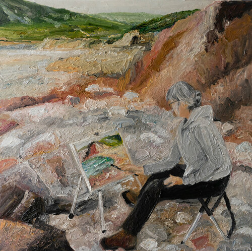 Die Malerin di Ute Meyer, Pittura in vendita su Singulart