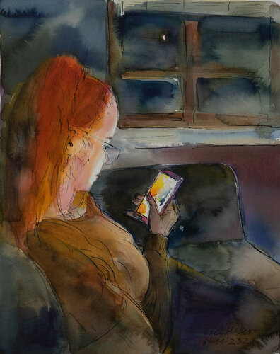 Digitale Kommunikation by Ute Meyer, 紙面作品 for Sale on Singulart