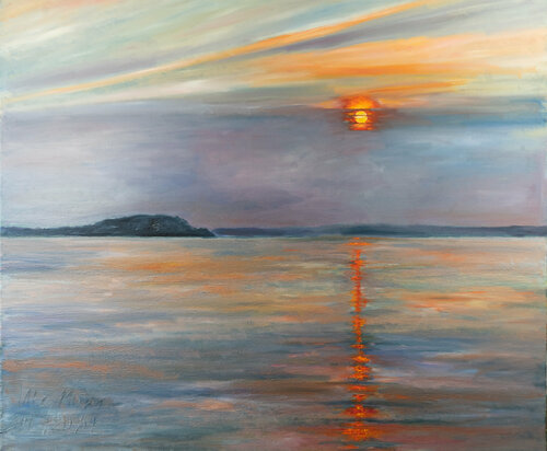 Verhangene Sonne / Knudshoved / DK di Ute Meyer, Pittura in vendita su Singulart
