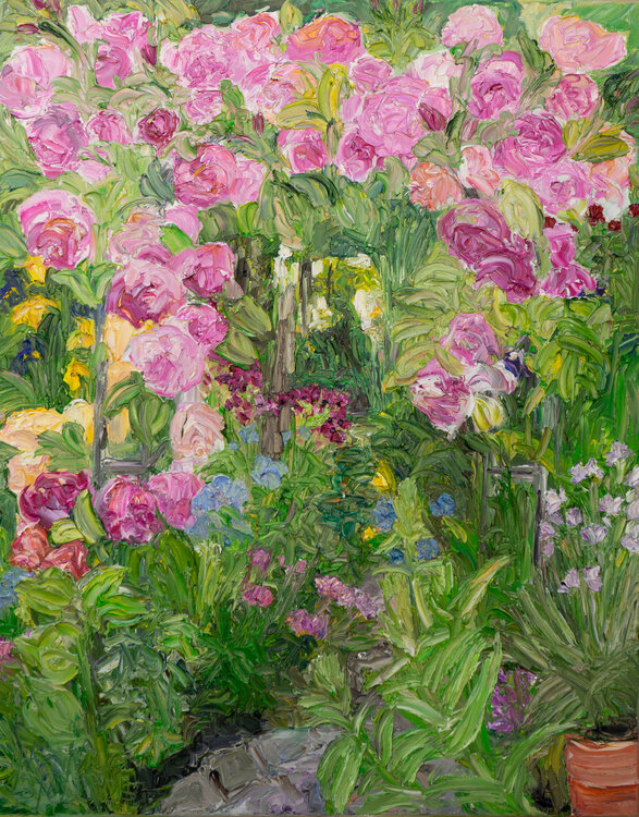 Weg durch den Rosenbogen Ute Meyer