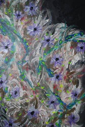 CLEMATIS di lou scheuermann, Pittura in vendita su Singulart