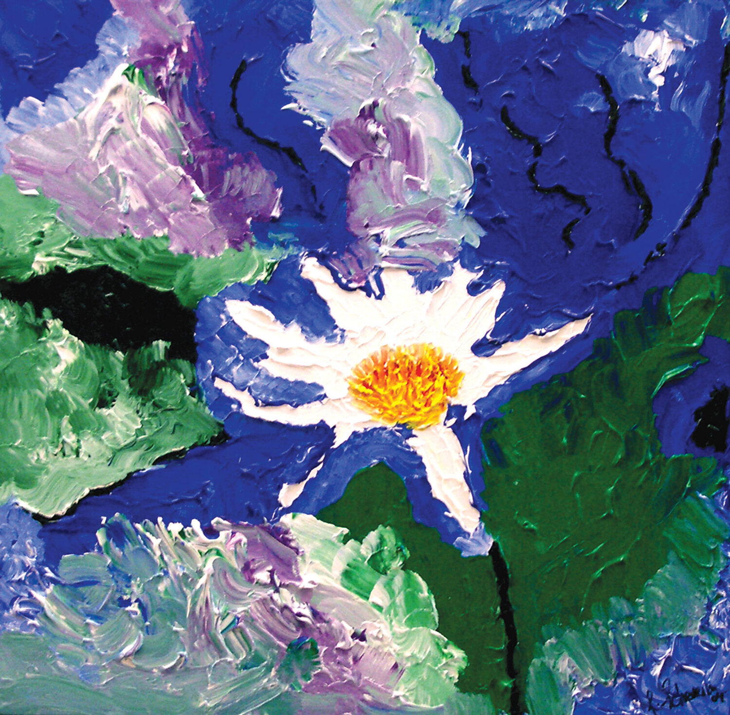 POND LILLY lou scheuermann