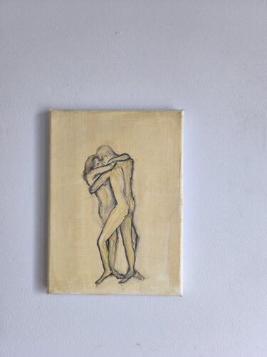 Une étreinte di Richard Morgan, Pittura in vendita su Singulart