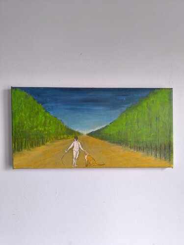 L'escrimeur by Richard Morgan, Painting for Sale on Singulart