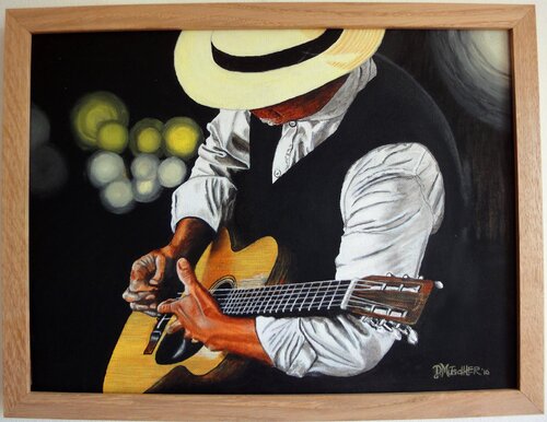 Blues Player von Dieter Mutschler, Malerei kaufen auf Singulart