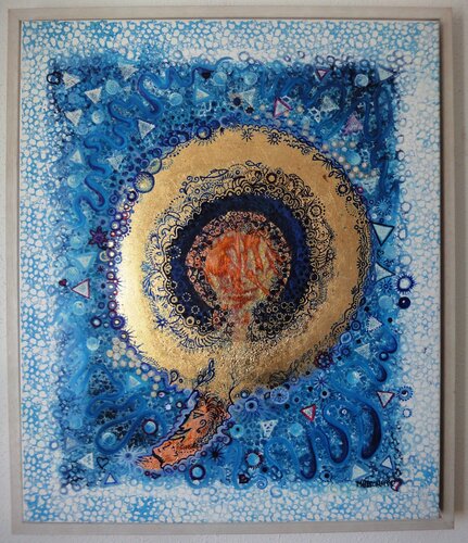 mitten im Leben stehen van Dieter Mutschler, Schilderij te koop op Singulart