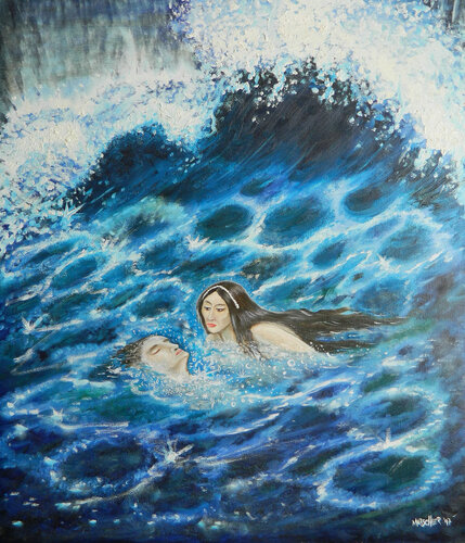 Im Ozean der Liebe di Dieter Mutschler, Pittura in vendita su Singulart