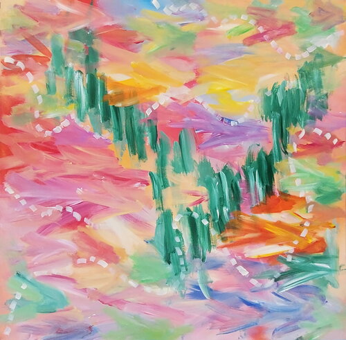 Travels through the Hinterland di Kate Hessling, Pittura in vendita su Singulart