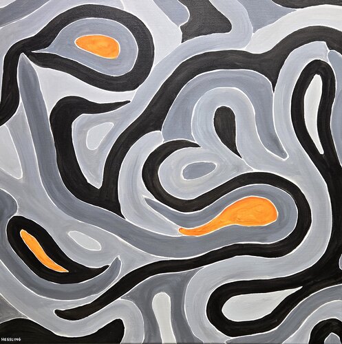 Abstract Rhythms Night Moves de Kate Hessling, Pintura a la venta en Singulart