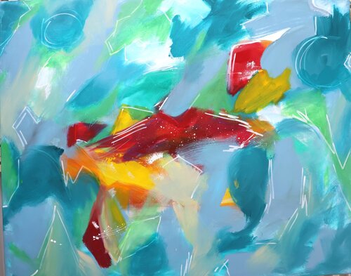 Riding the Wind van Kate Hessling, Schilderij te koop op Singulart