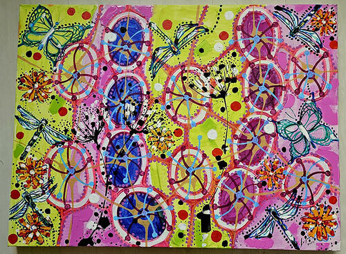 Summer di Laura Vizbule, Pittura in vendita su Singulart