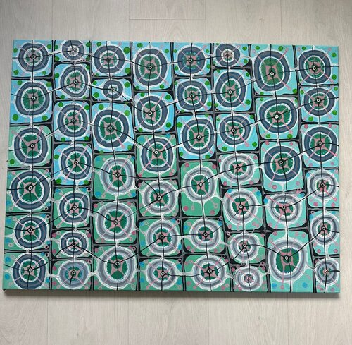 Network van Laura Vizbule, Schilderij te koop op Singulart